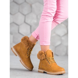 SHELOVET Căprioare de cămile cu blană maro 1