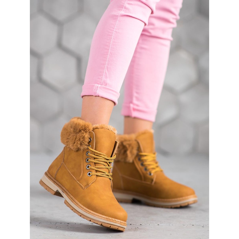 SHELOVET Căprioare de cămile cu blană maro 2