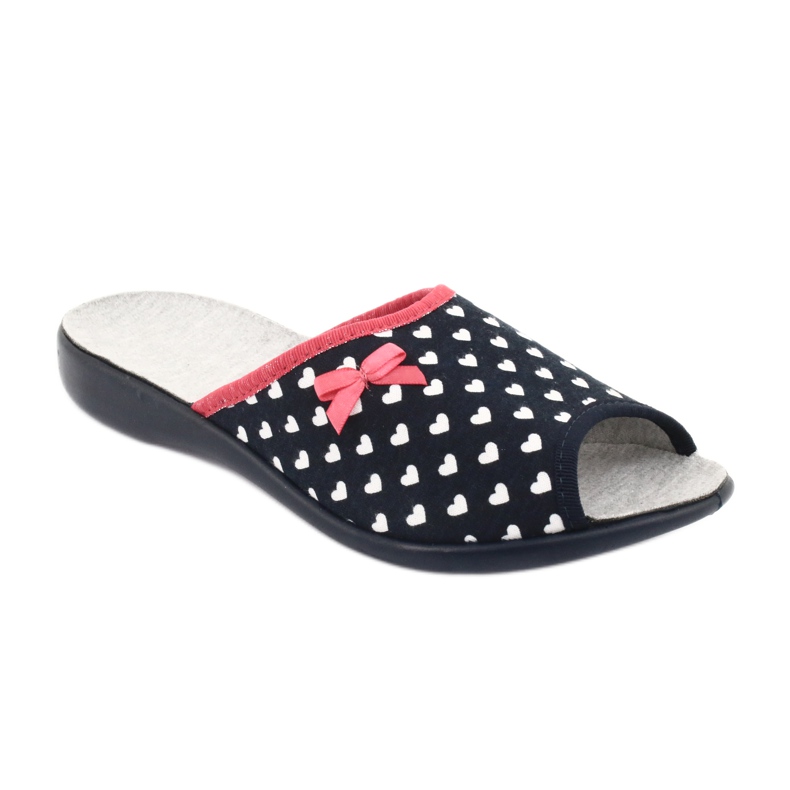 Pantofi de damă Befado pu 254D099 alb albastru marin 2