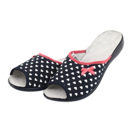 Pantofi de damă Befado pu 254D099 alb albastru marin 4