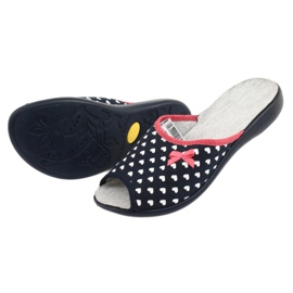 Pantofi de damă Befado inimi pu 254D099 alb roșu albastru marin 4