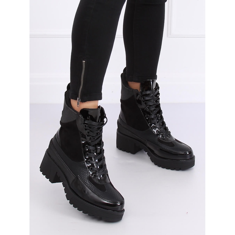 Încălțăminte cu talpă înaltă NS067 Negru 1