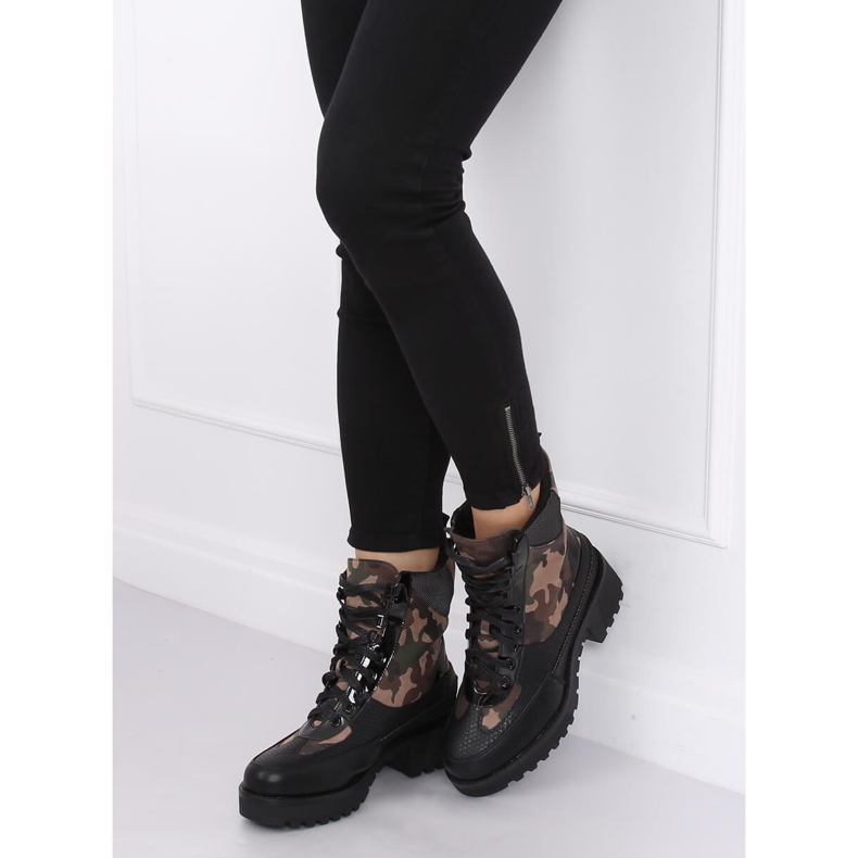 Încălțăminte cu talpă înaltă NS067 Camuflaj negru 1