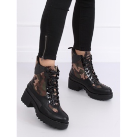 Încălțăminte cu talpă înaltă NS067 Camuflaj negru 2