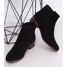 Cizme Chelsea din piele neagră 7967-PA Negre negru 1