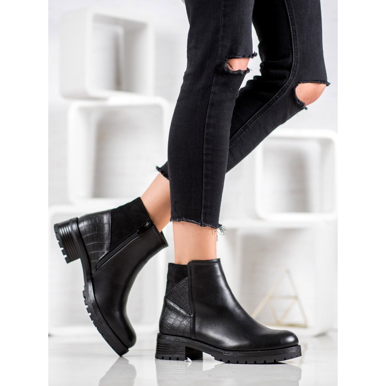 Bestelle Muncitori clasici pe platformă negru 1