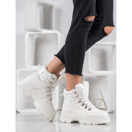 SHELOVET Adidași calzi alb 1