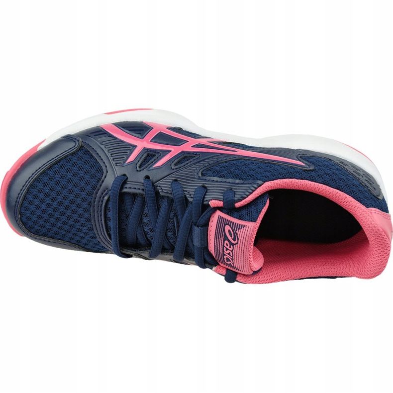 Asics Upcourt 3 W 1072A012-407 pantofi de volei galben albastru marin 2