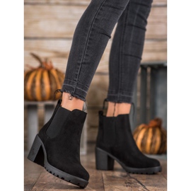 SDS Cizme Chelsea confortabile pe un post negru 2 SDS Cizme Chelsea confortabile pe un post negru 2