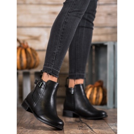 Nio Nio Cizme la modă cu cataramă negru 2 Nio Nio Cizme la modă cu cataramă negru 2