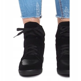 Adidași cu pene LA-70 Negru 1