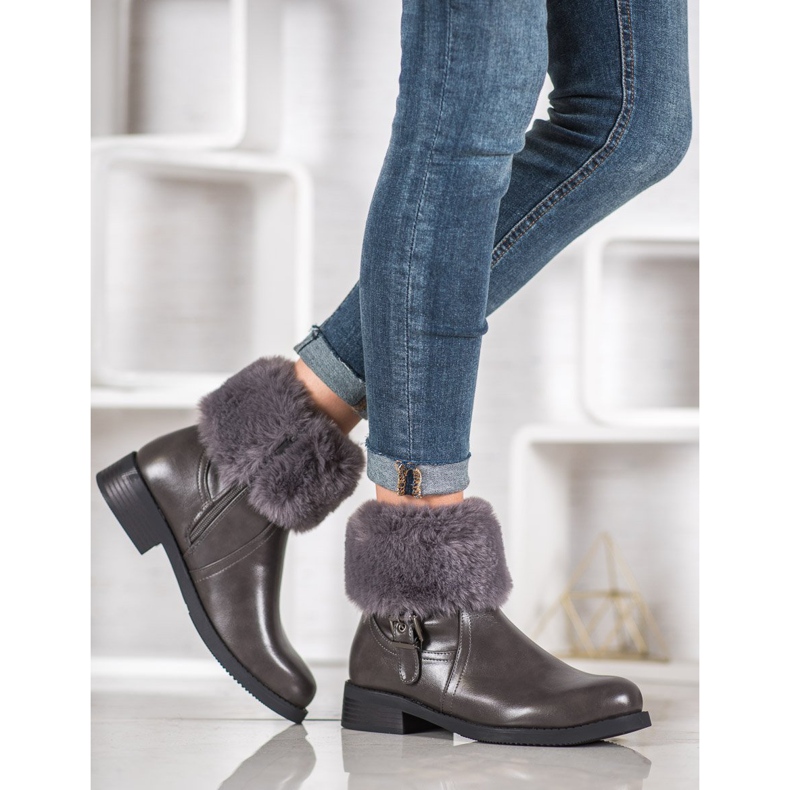 SHELOVET Muncitori cu blană gri 1