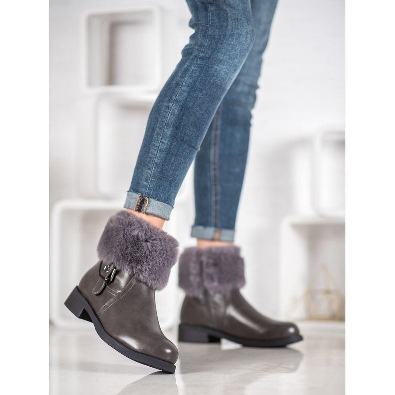 SHELOVET Muncitori cu blană gri 2