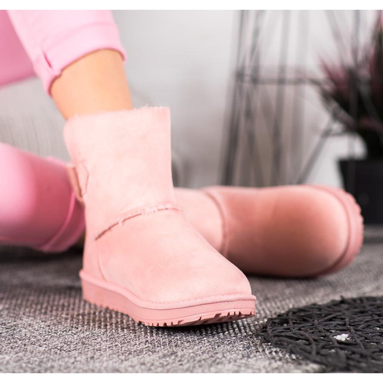 SHELOVET Pulbere Mukluki cu arc roz 1