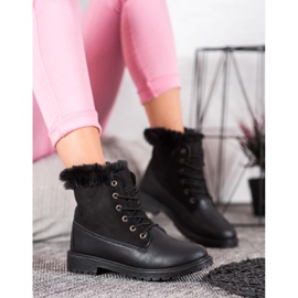 SHELOVET Trappers confortabili negru 2 SHELOVET Trappers confortabili negru 2