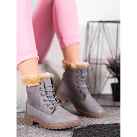 SHELOVET Trappers confortabili gri 2 SHELOVET Trappers confortabili gri 2