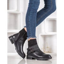 Erynn Muncitori cu cataramă negru 1