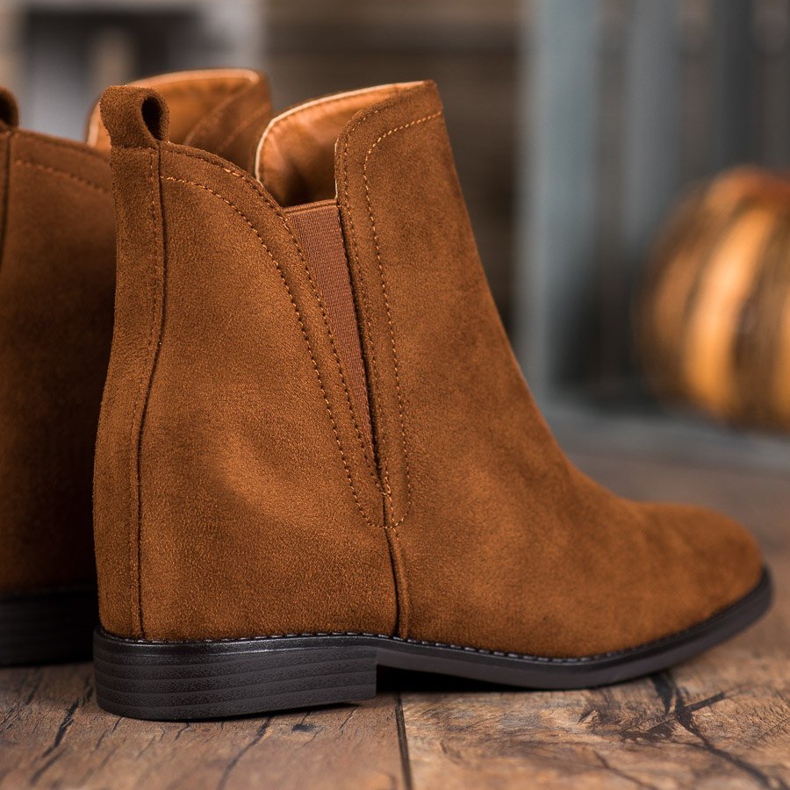 SHELOVET Cizme de cowboy confortabile maro 1 SHELOVET Cizme de cowboy confortabile maro 1