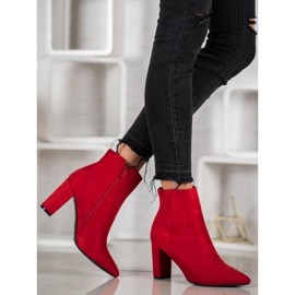 Super Me Cizme sexy cu toc înalt roșu 2 Super Me Cizme sexy cu toc înalt roșu 2