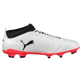 Ghete de fotbal Puma One 17.3 Fg M 104074 01 negru alb 2