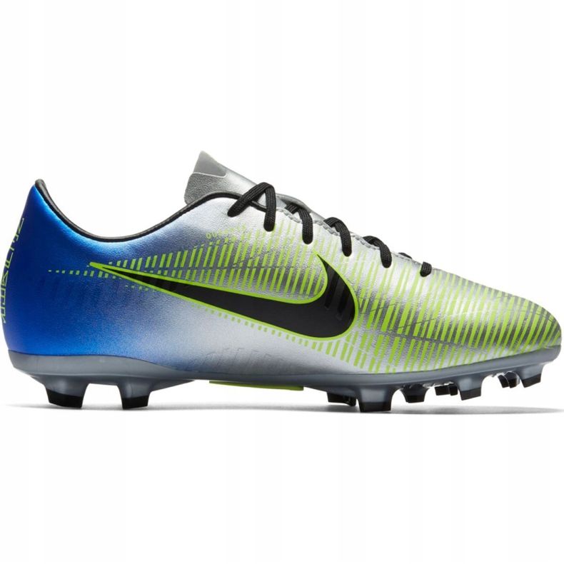 Ghete de fotbal Nike Mercurial Victory 6 Neymar Fg Jr 921488-407 gri argint 2