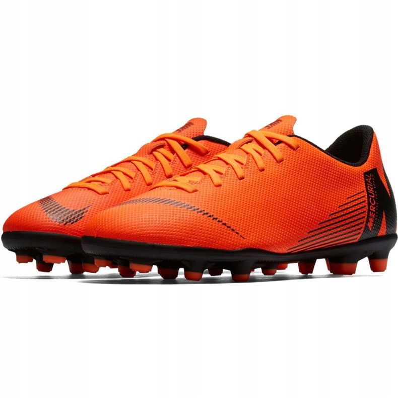 Pantofi de fotbal Nike Mercurial Vapor 12 Club Mg Jr AH7350-810 portocale portocale 2