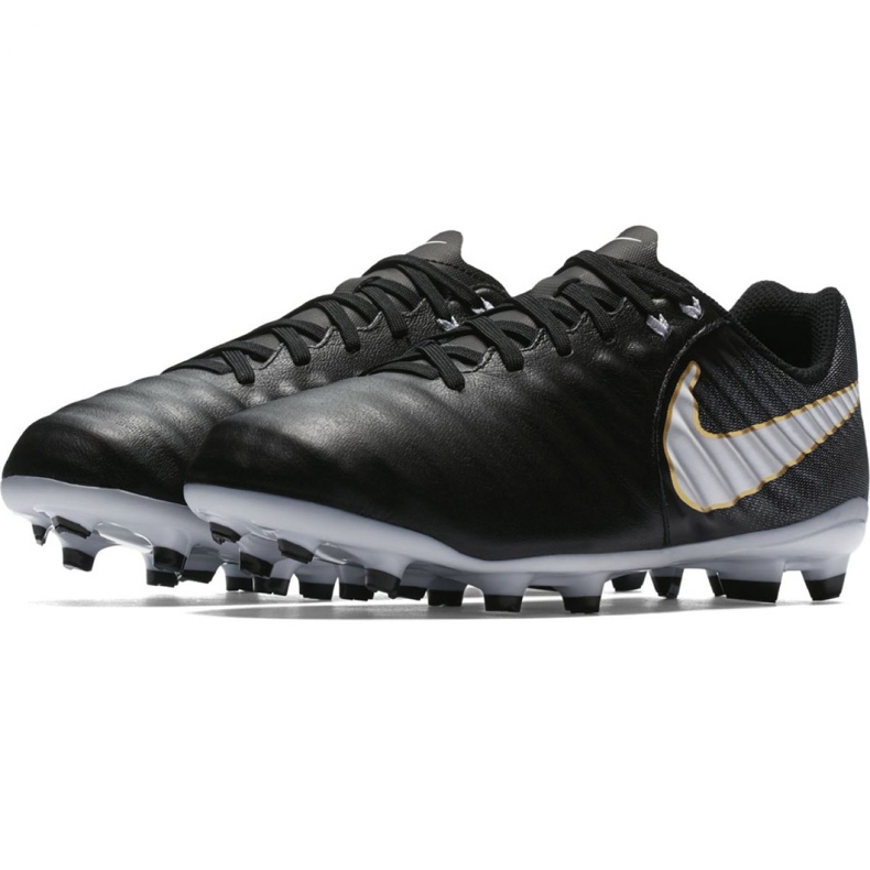 Pantofi de fotbal Nike Tiempo Iv Fg Jr 897725-002 negru negru 2