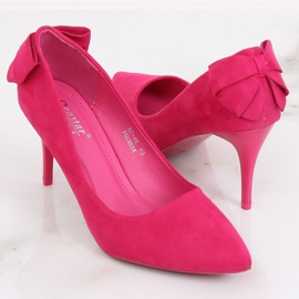 Pompele pe un știft cu un arc fuchsia NF-46 Fuchsia roz 2