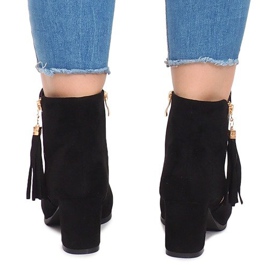 Ghete pe toc Boho S-20 Negru 3