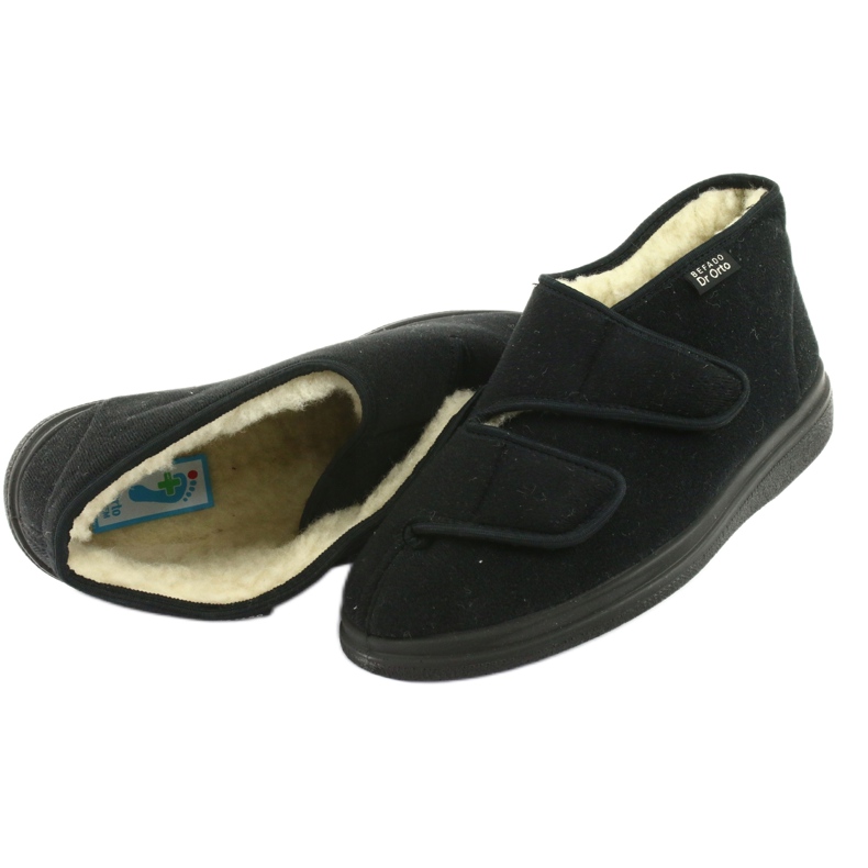 Dr.ORTO Befado papuci de dama calzi pu 986D011 negri negru 4