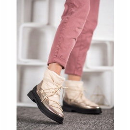 Cizme de zăpadă textile VICES de aur 1