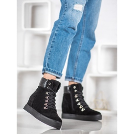 Bestelle Cizme cu pană la modă negru 2