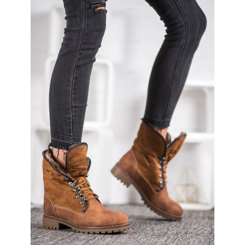 SDS Cizme cu coadă îndoită maro 2 SDS Cizme cu coadă îndoită maro 2