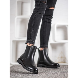 SHELOVET Ghete slip-on cu bandă elastică negru 1