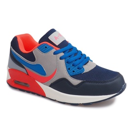 Adidași B308A-1 Gri albastru marin multicolor 2