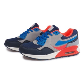 Adidași B308A-1 Gri albastru marin multicolor 4