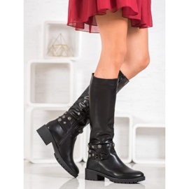 Gogo Jachete de echitatie cu jeturi negru 2