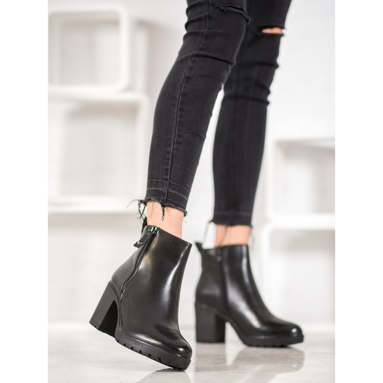 Bella Paris Cizme casual din piele ecologică negru 2