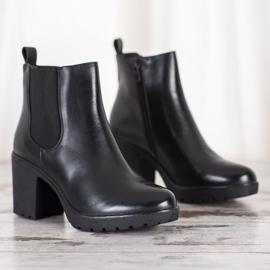 Bella Paris Cizme calde pe tocuri înalte negru 2