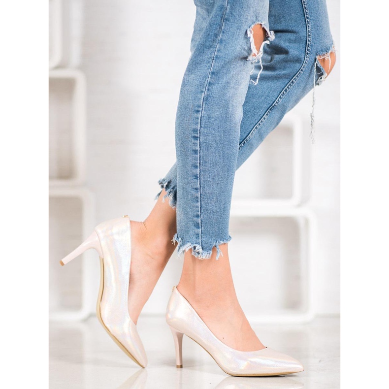 Goodin Stilete elegante din piele ecologică maro 1