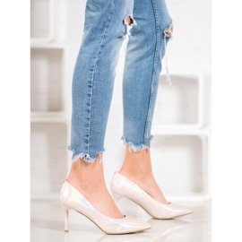 Goodin Stilete elegante din piele ecologică maro 2