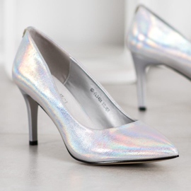 Goodin Stilete elegante din piele ecologică gri 1 Goodin Stilete elegante din piele ecologică gri 1