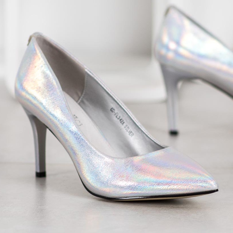 Goodin Stilete elegante din piele ecologică gri 1 Goodin Stilete elegante din piele ecologică gri 1