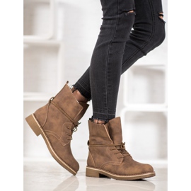 SDS Cizme legate cu o coadă de sus maro 1 SDS Cizme legate cu o coadă de sus maro 1