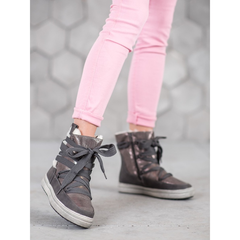 SDS Ghete de zăpadă calde gri 1