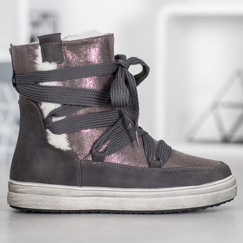 SDS Ghete de zăpadă calde gri 2