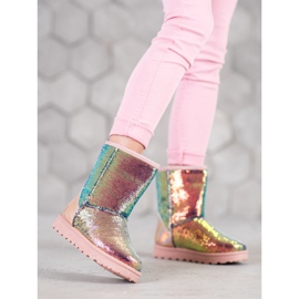 SHELOVET Mukluki Cu Paiete multicolor 2