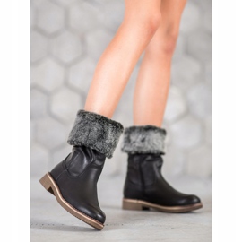 SDS Cizme cu coadă rulată negru 1