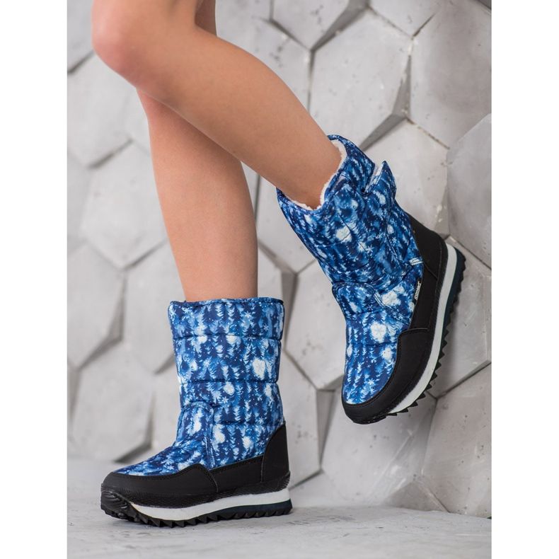 SHELOVET Cizme de zăpadă cu aplicație albastru 1