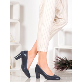 Sergio Leone Pompele confortabile de culoare albastru marin 1